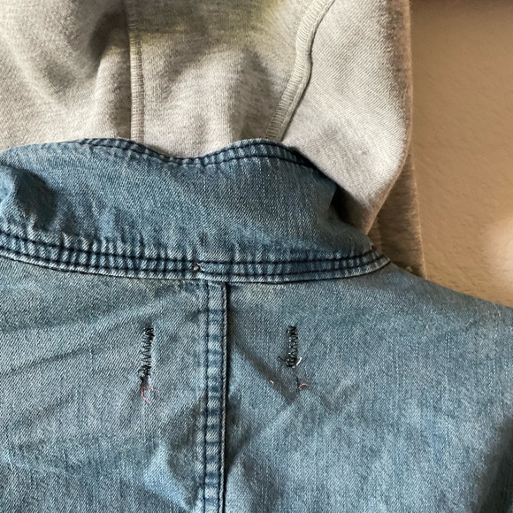 Anthropologie Pilcro denim poncho/jacket - Picture 8 of 11